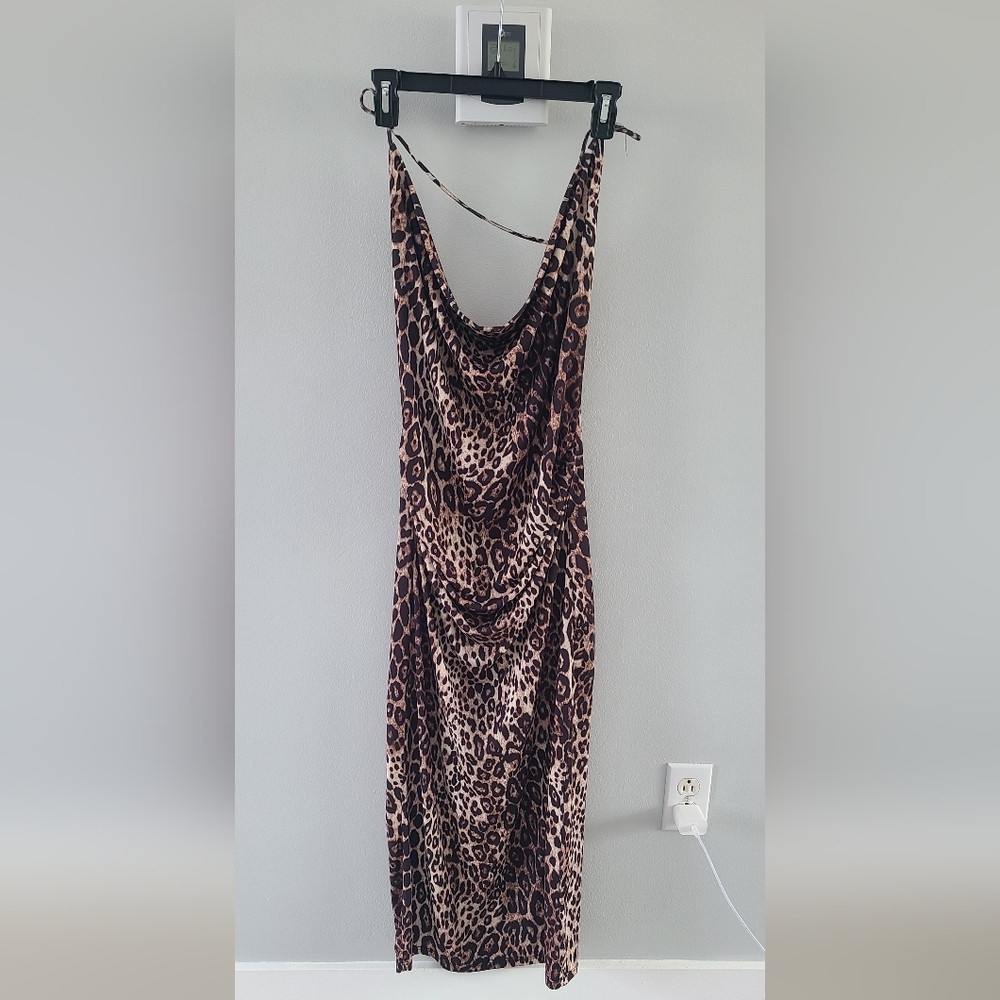 Zara Leopard Print Maxi Dress - Picture 2 of 5